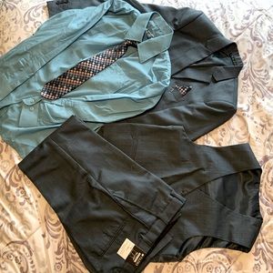 Boys navy blue suit set